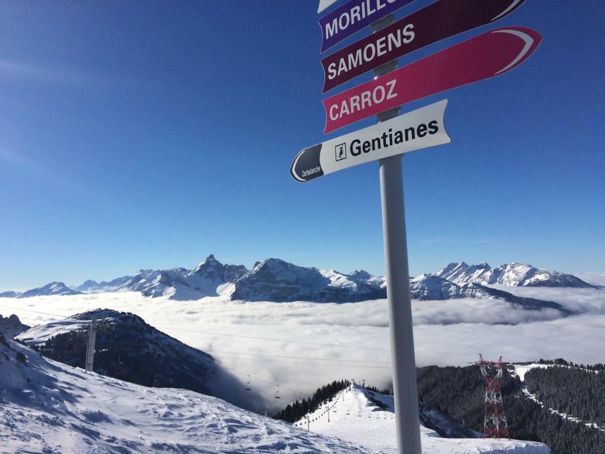 Apartament Le Coeur Tartan Samoëns Zewnętrze zdjęcie